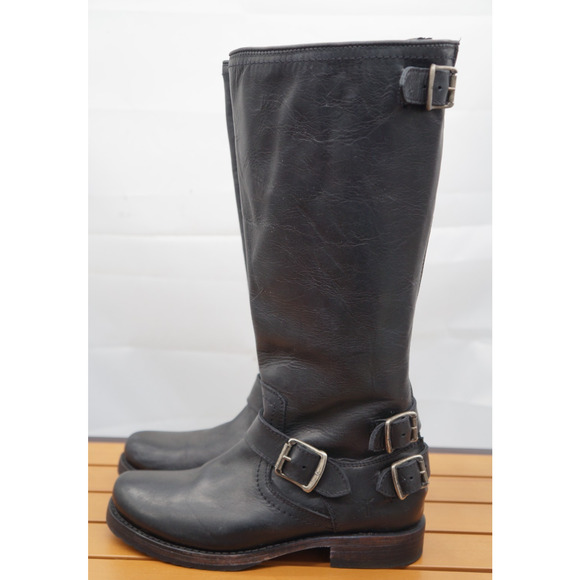 Frye Shoes - Frye Leather Womens Boots Veronica Back Zip Leather size 6.5B